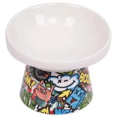 Κεραμικό Μπολ Σκύλου & Γάτας M-Pets Urban Style Tilt'd Raised 150ml Πολύχρωμο Κεραμικό Μπολ Σκύλου & Γάτας M-Pets Urban Style Tilt'd Raised 150ml Πολύχρωμο