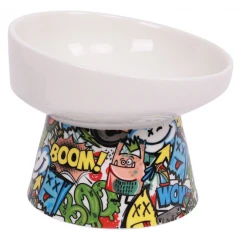 Κεραμικό Μπολ Σκύλου & Γάτας M-Pets Urban Style Tilt'd Raised 250ml Πολύχρωμο Κεραμικό Μπολ Σκύλου & Γάτας M-Pets Urban Style Tilt'd Raised 250ml Πολύχρωμο