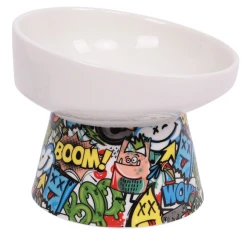 Κεραμικό Μπολ Σκύλου & Γάτας M-Pets Urban Style Tilt'd Raised 250ml Πολύχρωμο Κεραμικό Μπολ Σκύλου & Γάτας M-Pets Urban Style Tilt'd Raised 250ml Πολύχρωμο