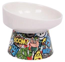 Κεραμικό Μπολ Σκύλου & Γάτας M-Pets Urban Style Tilt'd Raised 250ml Πολύχρωμο Κεραμικό Μπολ Σκύλου & Γάτας M-Pets Urban Style Tilt'd Raised 250ml Πολύχρωμο