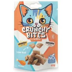 Λιχουδιές Γάτας M-pets Crunchy Bites Cat Snack Chicken Flavour 60gr Λιχουδιές Γάτας M-pets Crunchy Bites Cat Snack Chicken Flavour 60gr