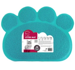 Πατάκι Για Λεκάνη Γάτας M-Pets 60x45cm Τιρκουάζ