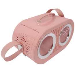 Τσάντα Μεταφοράς Γάτας & Σκύλου M-Pets Sixties Radio Carrier Ροζ 50,2x23,5x31,3 cm