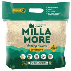 Υπόστρωμα μικρών τρωκτικών Millamore Super Soft chips 2kg
