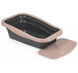 Λεκάνη Γάτας Ανοιχτή Mps Nella με πατάκι 58x37x18cm Μπεζ Λεκάνη Γάτας Ανοιχτή Mps Nella με πατάκι 58x37x18cm Μπεζ