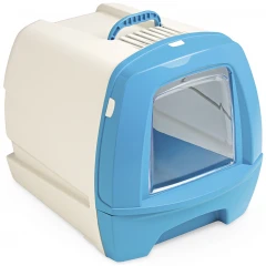 Κλειστή Τουαλέτα Γάτας MPS Cat Toilette 80's TV με Συρτάρι Άμμου 50x40x42h Γαλάζιο Κλειστή Τουαλέτα Γάτας MPS Cat Toilette 80's TV με Συρτάρι Άμμου 50x40x42h Γαλάζιο
