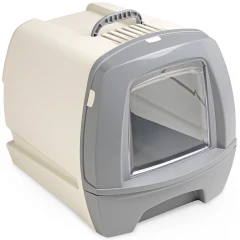 Κλειστή Τουαλέτα Γάτας MPS Cat Toilette 80's TV με Συρτάρι Άμμου 50x40x42h Γκρι Κλειστή Τουαλέτα Γάτας MPS Cat Toilette 80's TV με Συρτάρι Άμμου 50x40x42h Γκρι