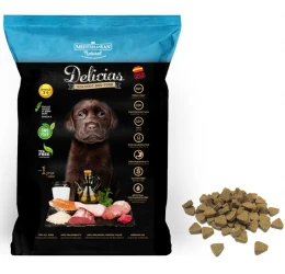 Ημίυγρη τροφή Mediterranean Delicias για κουτάβια 800gr
