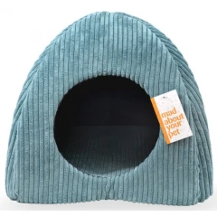 Κρεβατάκι, Φωλιά Γάτας Igloo Premium 43x43x40cm Μπλε Κοτλέ Κρεβατάκι, Φωλιά Γάτας Igloo Premium 43x43x40cm Μπλε Κοτλέ