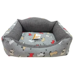 Κρεβάτι Σκύλου και Γάτας Madpet Deluxe Κουτάβια Γκρι 55x43x17cm