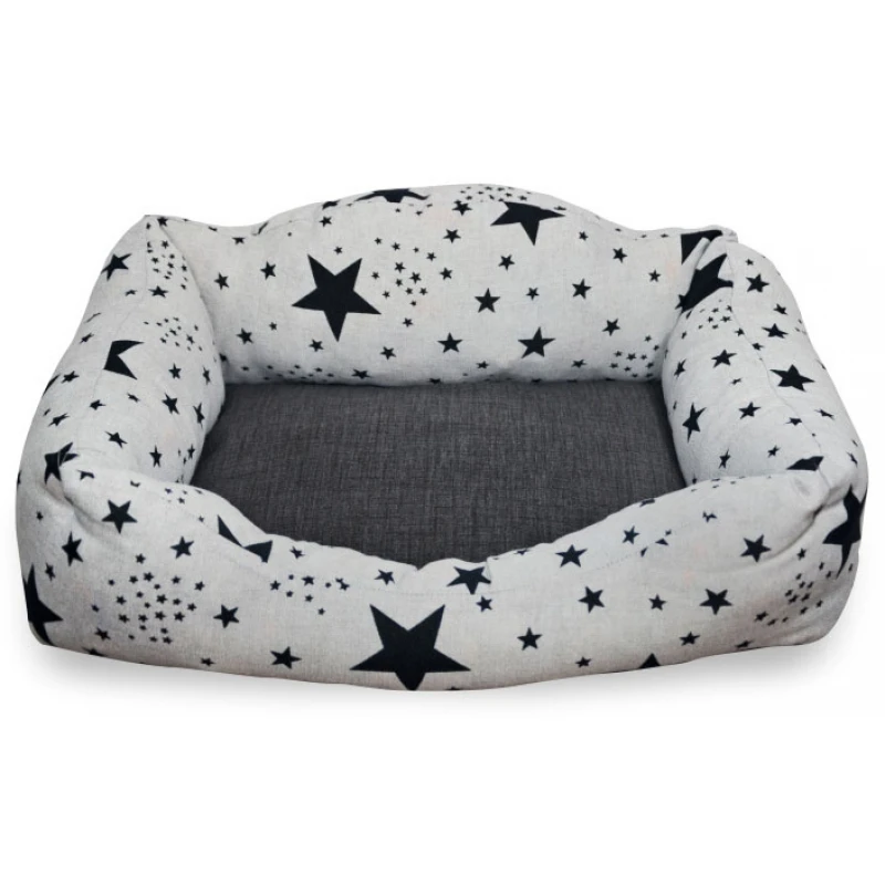 Κρεβάτι Σκύλου και Γάτας Madpet Deluxe Λευκό με Αστέρια 70x51x19cm ΣΚΥΛΟΙ