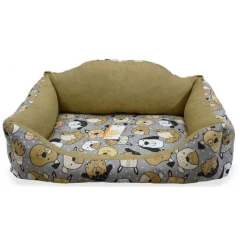 Κρεβάτι Σκύλου και Γάτας Madpet Deluxe Σκυλάκια πορτοκαλί 55x43x17cm