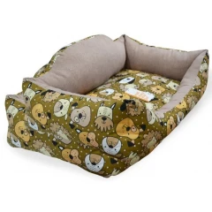 Κρεβάτι Σκύλου και Γάτας Madpet Deluxe Σκυλάκια Ταμπά 70x51x19cm