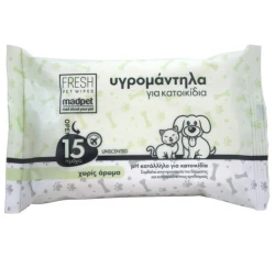 Μαντηλάκια Καθαρισμού Madpet 15τμχ Χωρίς Άρωμα Μαντηλάκια Καθαρισμού Madpet 15τμχ Χωρίς Άρωμα