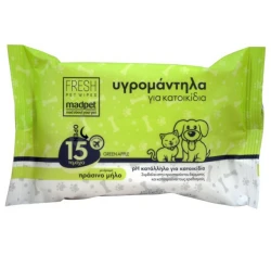Μαντηλάκια Καθαρισμού Madpet 15τμχ με Άρωμα Πράσινο Μήλο Μαντηλάκια Καθαρισμού Madpet 15τμχ με Άρωμα Πράσινο Μήλο