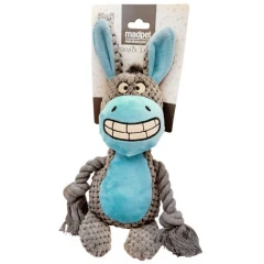 Παιχνίδι Σκύλου Λούτρινο Madpet Donkey με ήχο Γκρι 24x10x6cm