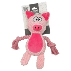 Παιχνίδι Σκύλου Λούτρινο Madpet Pig με ήχο Ροζ 24x10x6cm