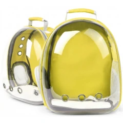 Τσάντα Μεταφοράς Γάτας ή Σκύλου Madpet με Κάψουλα 42x22x32cm Κίτρινο