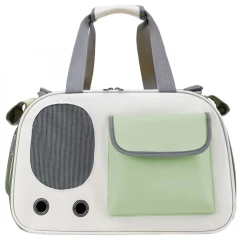 Τσάντα Μεταφοράς Γάτας ή Σκύλου Madpet Urban 45x26x28cm Πράσινο - Άσπρο