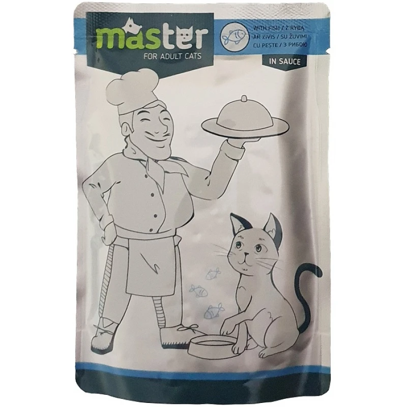 Master Adult Cat Fish in Sauce 80gr 24τμχ (20 + 4 Δώρο) ΓΑΤΕΣ