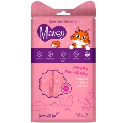 Λιχουδιά Γάτας Mavsy Creamy Chicken and Salmon 5 x 15gr