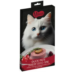 Λιχουδιά Γάτας Mavsy Creamy Superfood Duck with Cranberry and Thyme 5 x 15gr