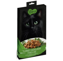 Λιχουδιά Γάτας Mavsy Creamy Superfood Turkey and Spinach 5 x 15gr