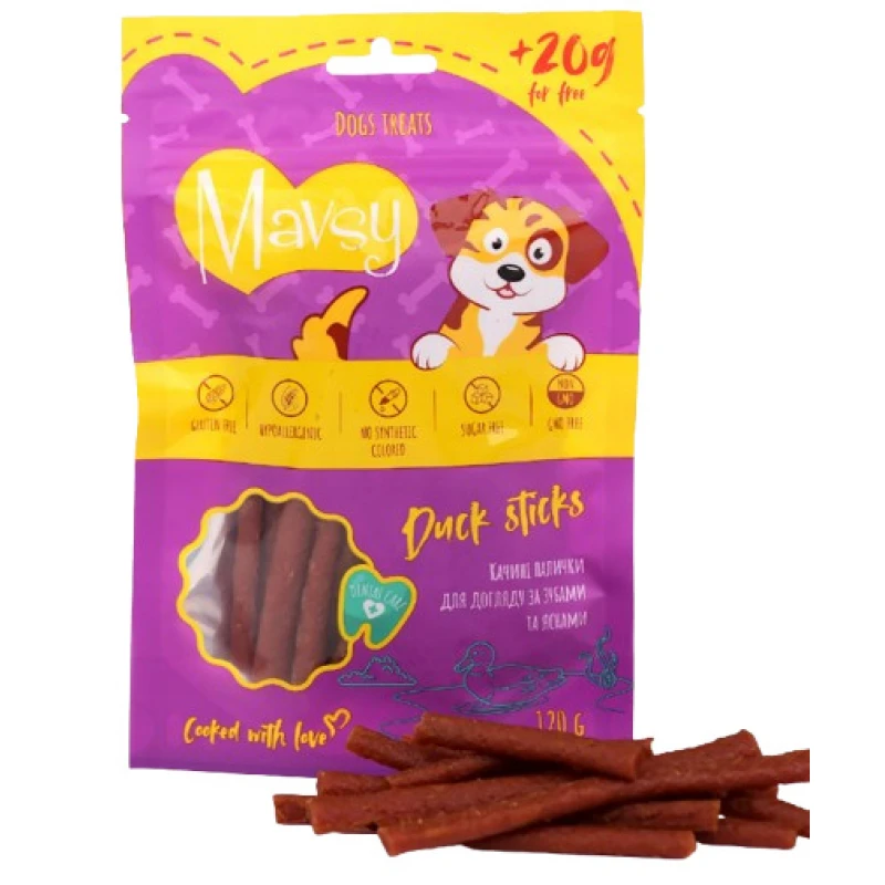 Λιχουδιά Σκύλου Mavsy Duck Sticks 100gr Σκύλοι