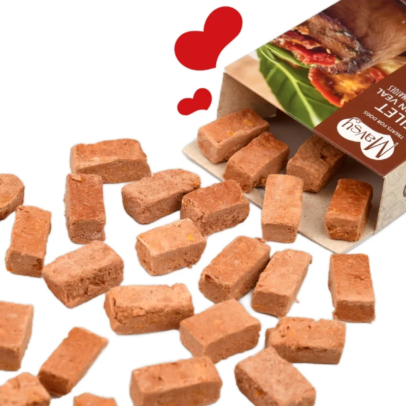 Λιχουδιά Σκύλου Mavsy Freeze Dried Fillet Mignon Veal and Tomato 50gr Σκύλοι