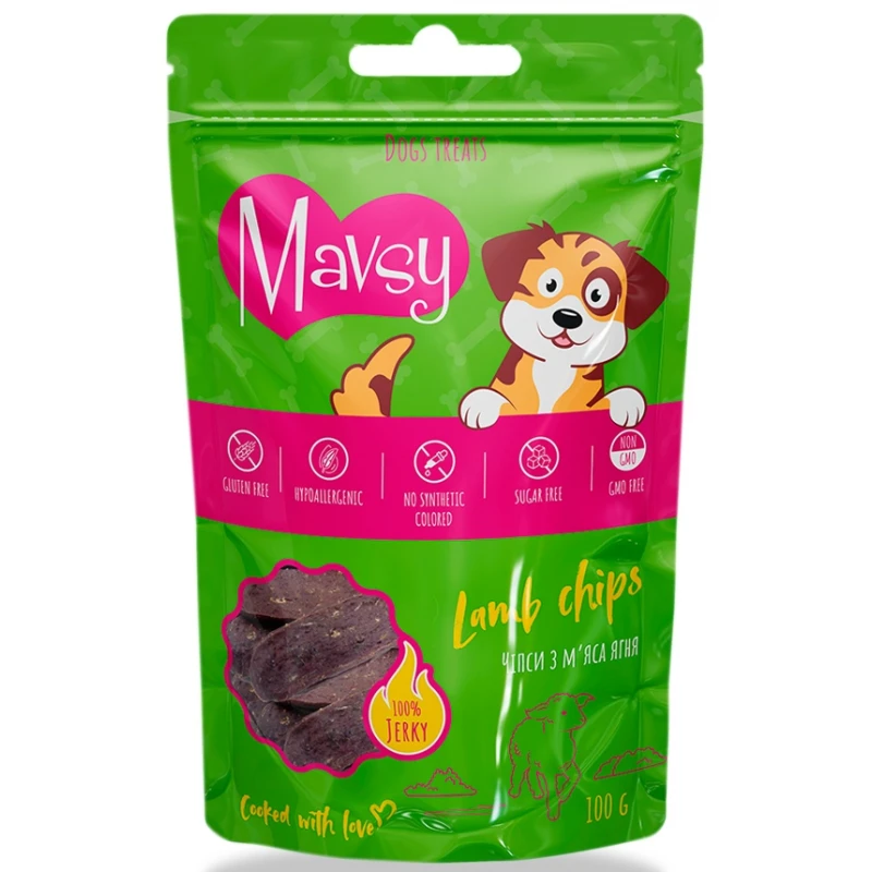 Λιχουδιά Σκύλου Mavsy Lamb Chips 100gr Σκύλοι Λιχουδιά Σκύλου Mavsy Lamb Chips 100gr Σκύλοι