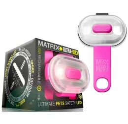 Max & Molly Φωτάκι Προστασίας Matrix Ultra Led Safety Pink 14x7cm
