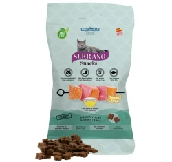 Λιχουδιές Γάτας Serrano με Σολομό και Τόνο 50gr Λιχουδιές Γάτας Serrano με Σολομό και Τόνο 50gr