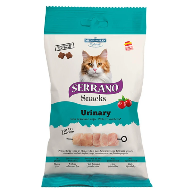 Λιχουδιές Γάτας Serrano Urinary με Κοτόπουλο 50gr Γάτες Λιχουδιές Γάτας Serrano Urinary με Κοτόπουλο 50gr Γάτες
