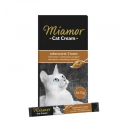 Υγρή Τροφή - Κρέμα Γάτας Miamor Liver Sausage σε Φακελάκι 6x15gr