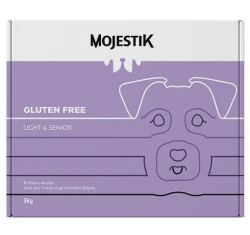 Ξηρά Τροφή Σκύλου Mojestik Gluten Free Light & Senior 3kg με Μοσχάρι