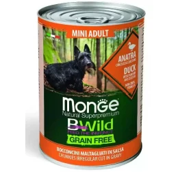 Κονσέρβα Σκύλου Monge Mini Adult Bwild Grain free Κομματάκια σε Σάλτσα 400gr με Πάπια Κονσέρβα Σκύλου Monge Mini Adult Bwild Grain free Κομματάκια σε Σάλτσα 400gr με Πάπια