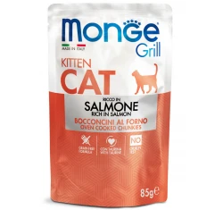 Υγρή Τροφή Γάτας Monge Grill Kitten Rich in Salmon 85gr Υγρή Τροφή Γάτας Monge Grill Kitten Rich in Salmon 85gr