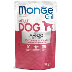 Υγρή Τροφή - Pouch Σκύλου Monge Grill 100gr με Μοσχάρι Υγρή Τροφή - Pouch Σκύλου Monge Grill 100gr με Μοσχάρι