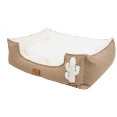 Κρεβατάκι Σκύλου Monpeo White Cactus L 90x70x22cm
