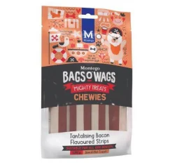 Λιχουδιές Bags O' Wags Chewies Bacon Strips 120g