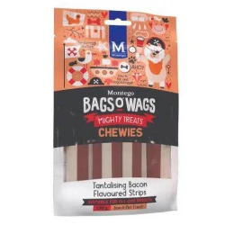 Λιχουδιές Bags O' Wags Chewies Bacon Strips 120g Λιχουδιές Bags O' Wags Chewies Bacon Strips 120g