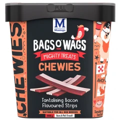 Λιχουδιές Bags O' Wags Chewies Bacon Strips 500g Λιχουδιές Bags O' Wags Chewies Bacon Strips 500g
