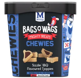 Λιχουδιές Bags O' Wags Chewies BBQ Tjoppies 500g Λιχουδιές Bags O' Wags Chewies BBQ Tjoppies 500g