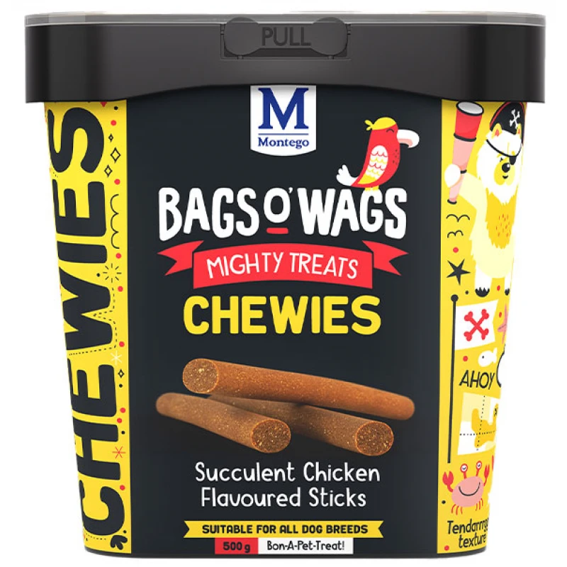 Λιχουδιές Bags O' Wags Chewies Chicken Sticks 500g Σκύλοι