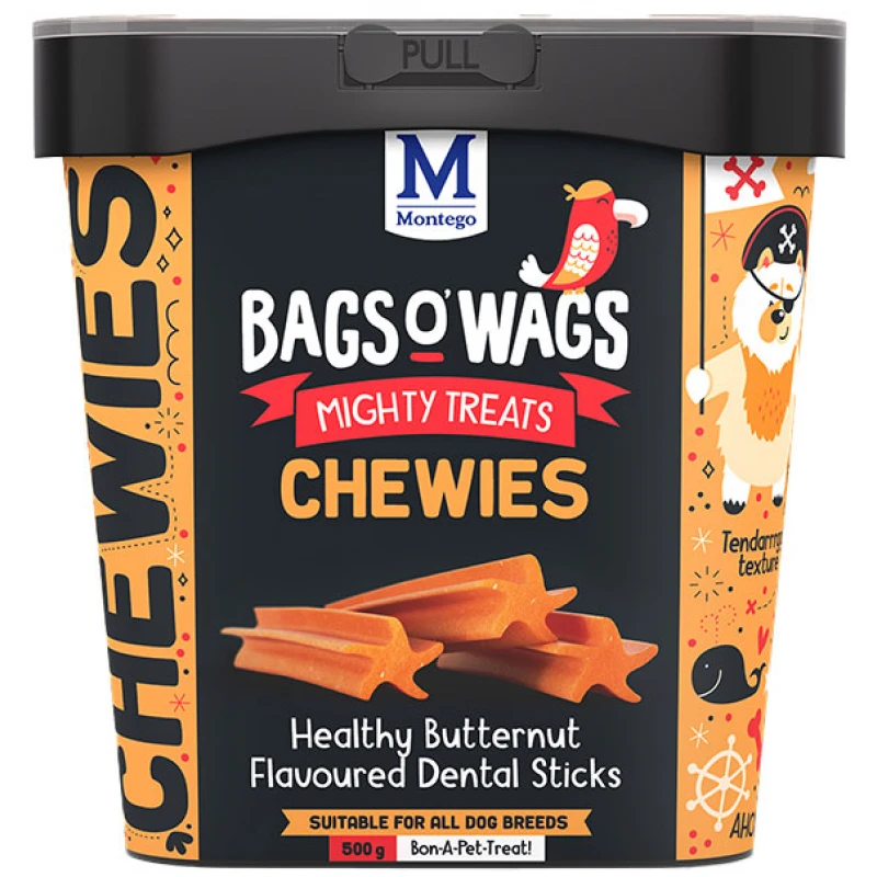 Λιχουδιές Bags O' Wags Chewies Dental Sticks 500g Σκύλοι