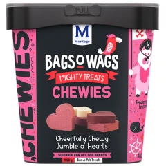 Λιχουδιές Bags O' Wags Chewies Heart Mix 500g Λιχουδιές Bags O' Wags Chewies Heart Mix 500g