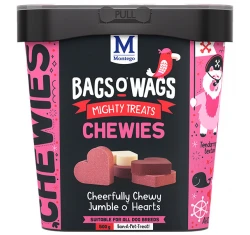 Λιχουδιές Bags O' Wags Chewies Heart Mix 500g