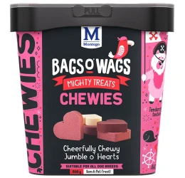 Λιχουδιές Bags O' Wags Chewies Heart Mix 500g