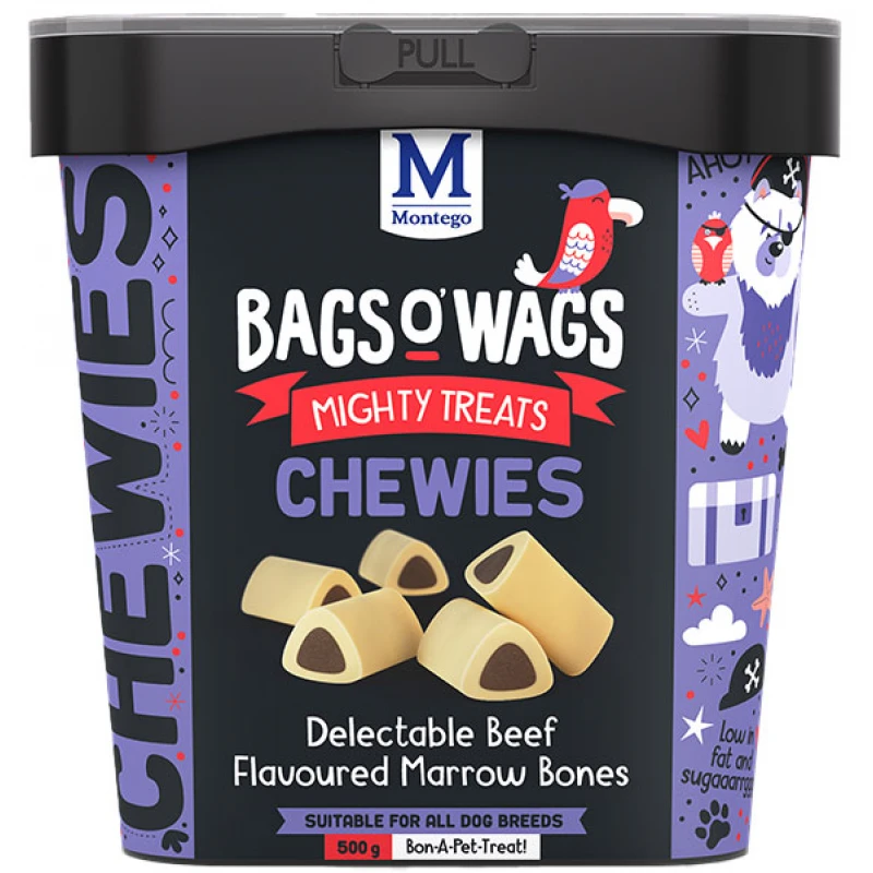 Λιχουδιές Bags O' Wags Chewies Marrow Bones 500g Σκύλοι