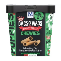 Λιχουδιές Bags O' Wags Chewies Puppy Dental Tubes 350g Λιχουδιές Bags O' Wags Chewies Puppy Dental Tubes 350g